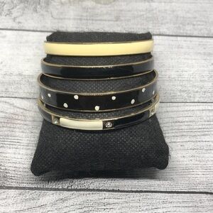CURATED bundle j.crew and vintage enamel bangle bracelets lot 4 layering stack